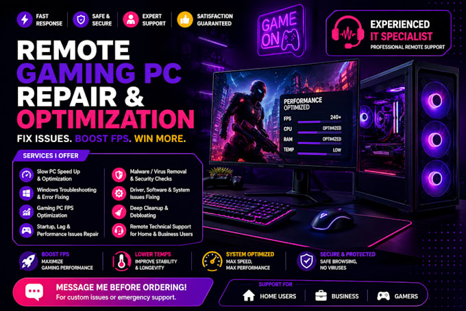improve your work by making your pc faster and optimized