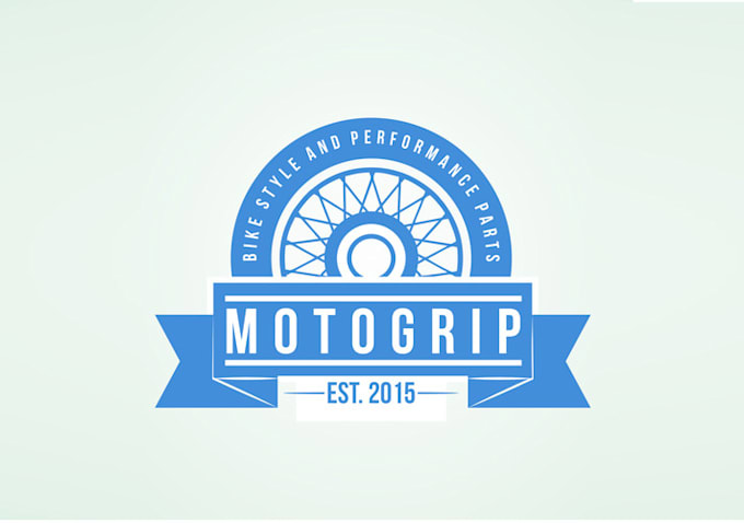 design pictorial unique motor bike logo