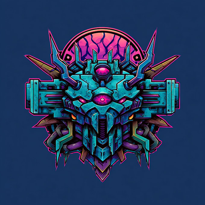 create a typeface or typography cyberpunk, futuristic