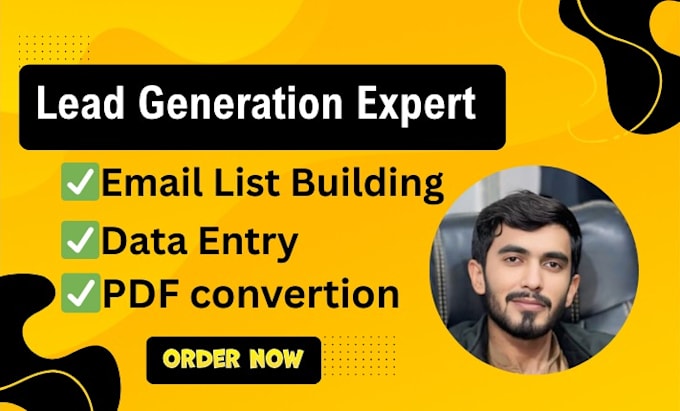 do data entry, lead generation, and PDF conversion