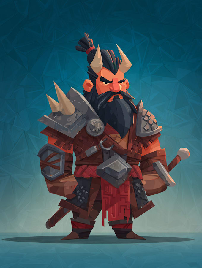 draw 2d game art military character design