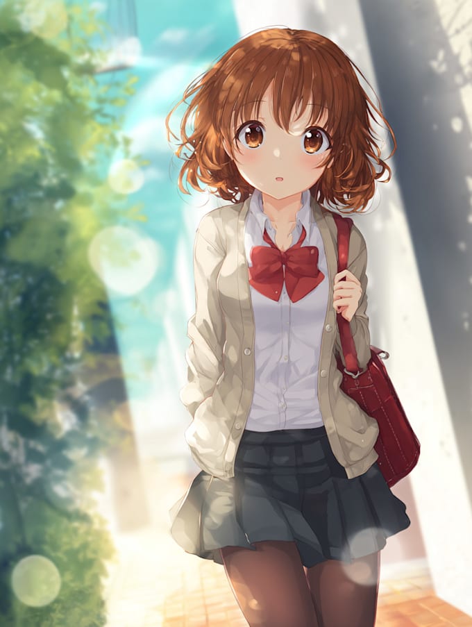 draw anime character design or reference sheet