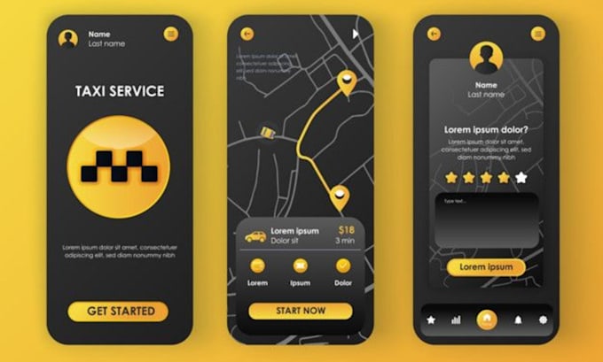 develop taxi booking app, uber clone, car rental app carpooling, rideshare app