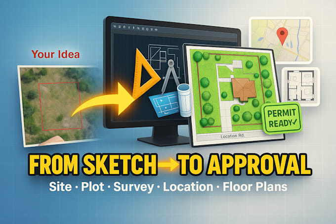 Draw site plans, plot plans, plat survey plans, location plans and ...