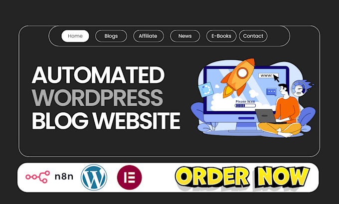 build automated wordpress blog website