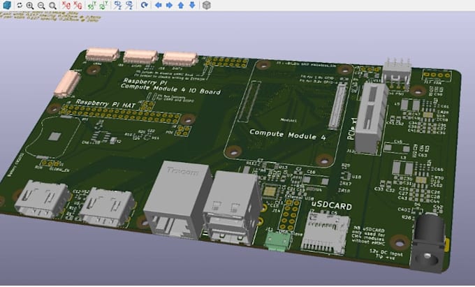 do custom pcb design, cm4 cm5, pcb carrier board,  audio pcb assembly on kicad