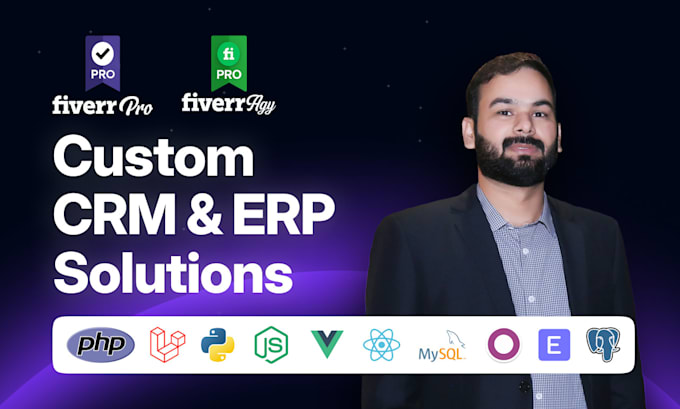 develop and integrate custom CRM or erp solutions for your business