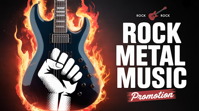 do heavy rock metal music promotion,rock playlist promotion and metal curators