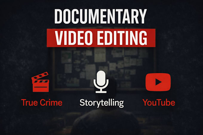 edit documentary and true crime youtube videos
