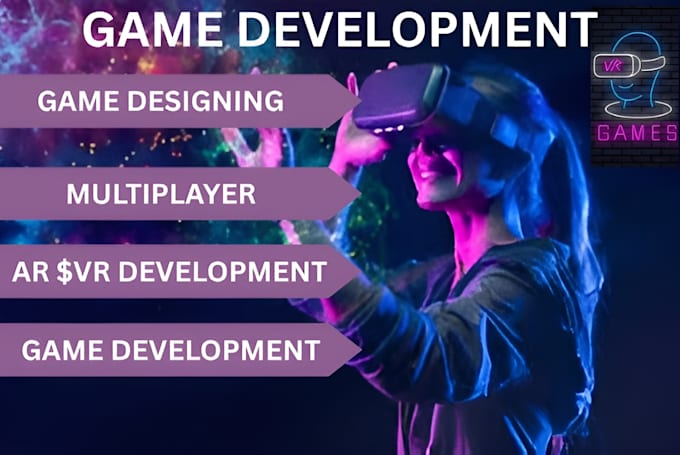 develop unreal engine 5 game, build vr game, unity game, ar, mr, oculus game