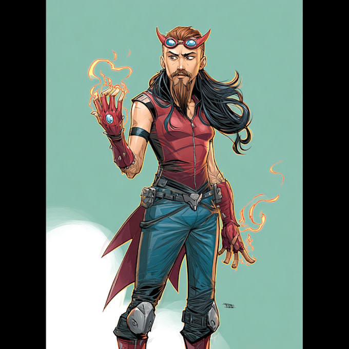do a charcter of comic or design your comic character