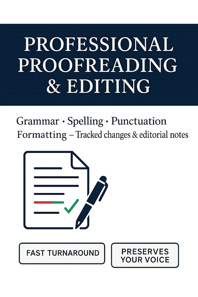 professionally proofread your documents in apa 7th style