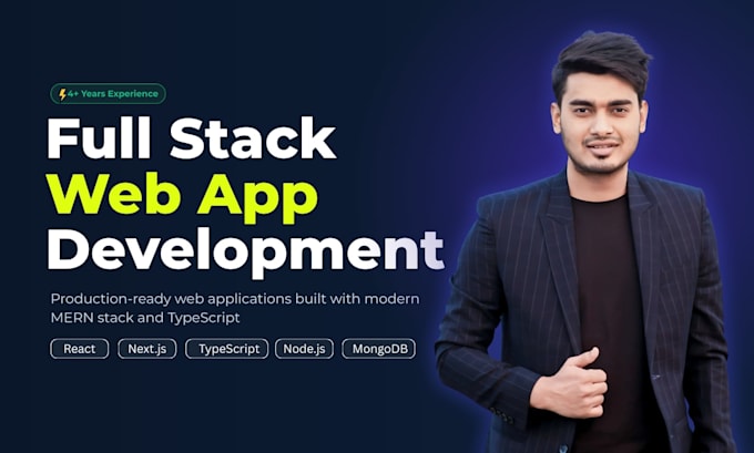 develop a full stack web app using react, nextjs, nodejs, mongodb