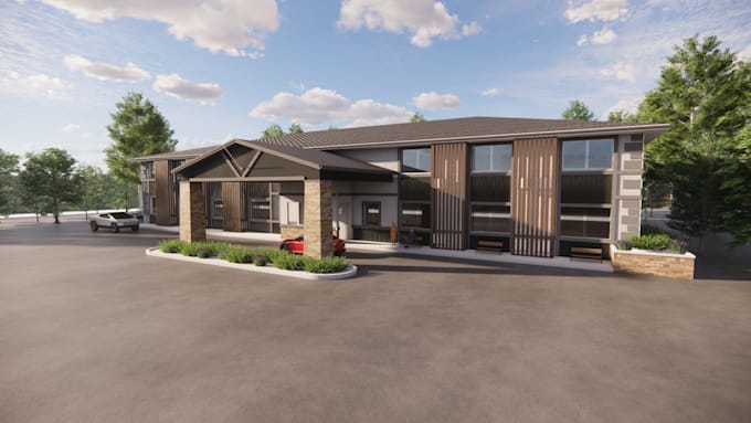 model a house, building, object for you in 3d