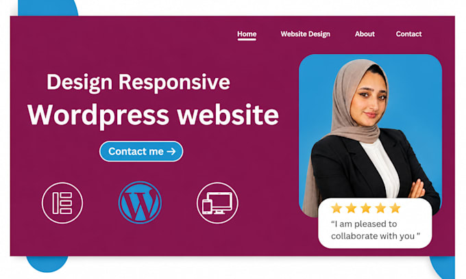 build wordpress website, design responsive sites