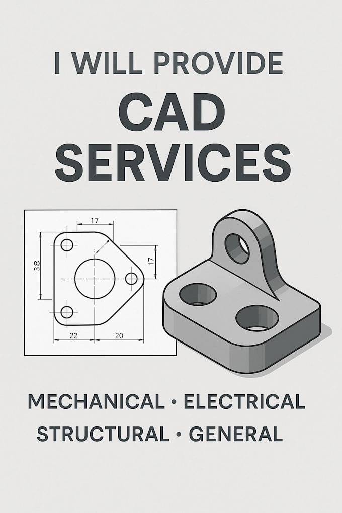 Create professional 3d cad models from 2d drawings by Ebendp20 | Fiverr