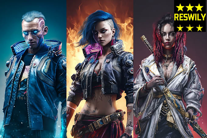 Draw futuristic sci fi, mecha, and cyberpunk character art by Ohammons ...