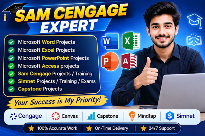 do your sam cengage and ms office projects