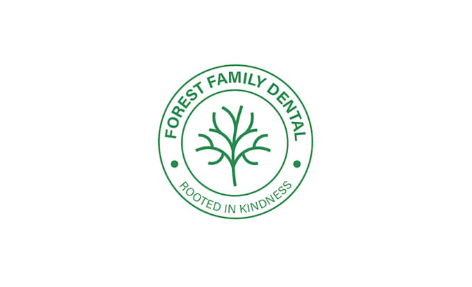 design elegant forest family dental logo