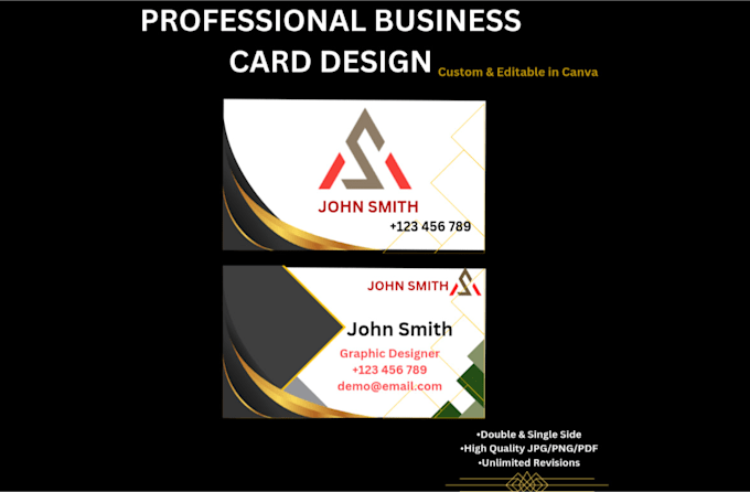 professional business card design in canva