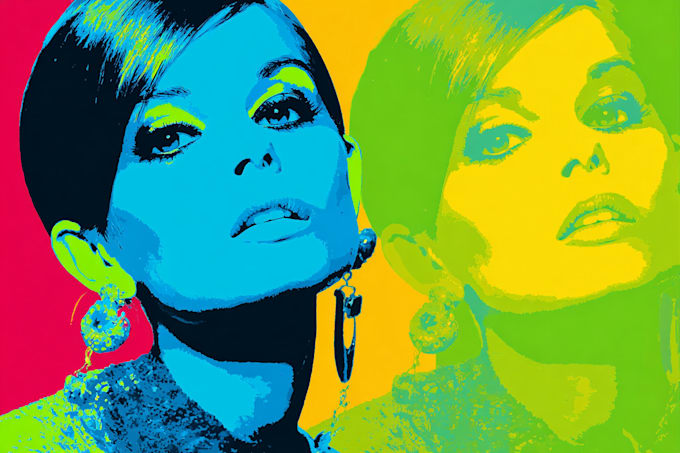 create a unique street pop art illustration