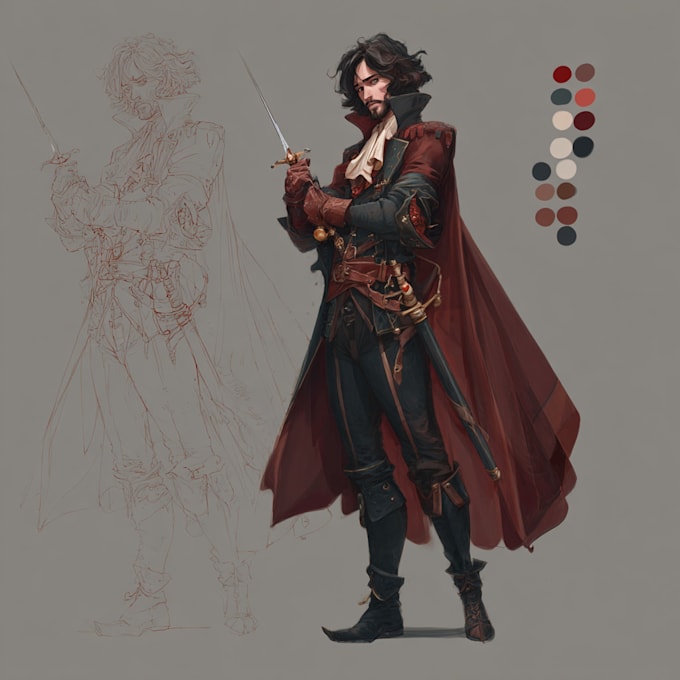 Bring fantasy character concept to life with stunning art by Komodobu ...