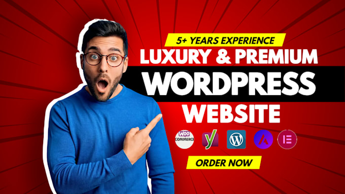 create luxury and premium wordpress website with elementor