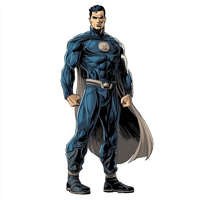draw you dc or marvel style comic book and superhero