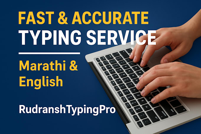 do fast and accurate marathi and english typing work