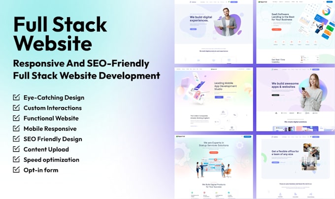 build a custom responsive SEO optimized website with react nextjs nodejs gsap