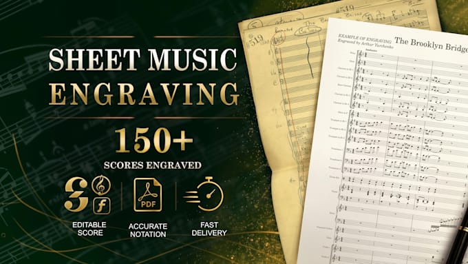 create professionally engraved sheet music