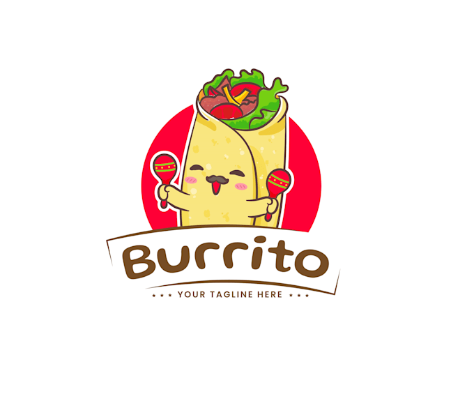 create graceful and fantastic burrito logo design