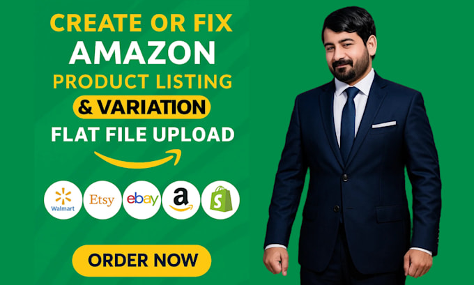 fix or create amazon product listing or parent child variation listing