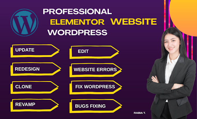 build, clone,revamp wordpress website using elementor pro expert
