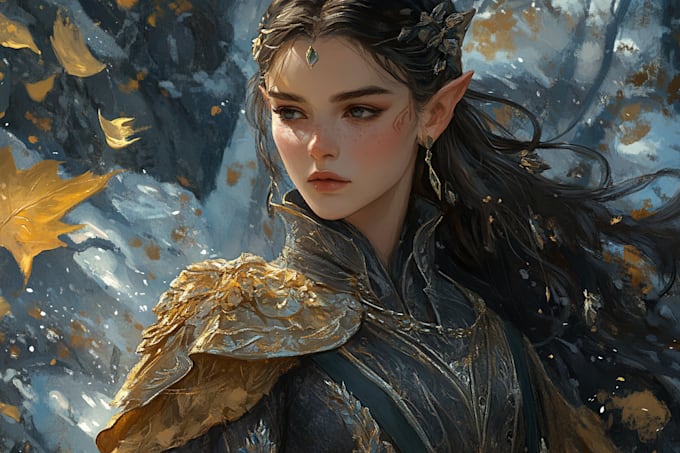 draw a fantasy, dark fantasy character concept