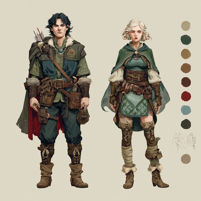 make a amazing dnd party d and d character for you