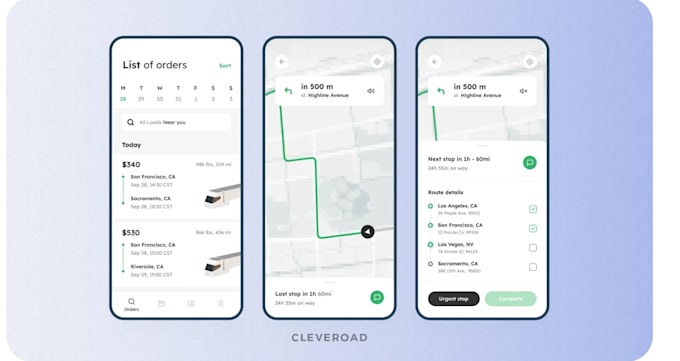 develop transportation app, logistic app, fleet management app, truck booking
