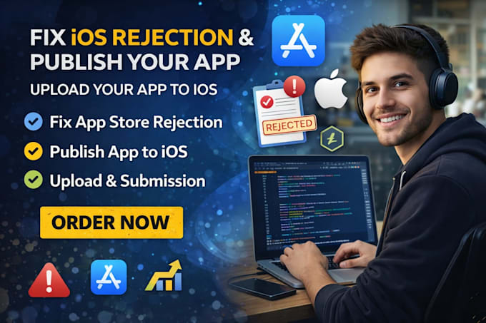fix ios rejection , publish app to ios , upload app to ios