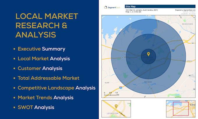 do market research and analysis using local demographic and spending data