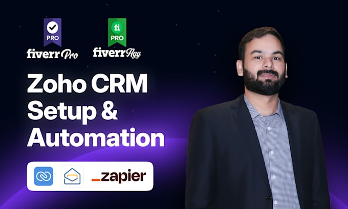 setup zoho CRM with integration, automation workflow and custom reports