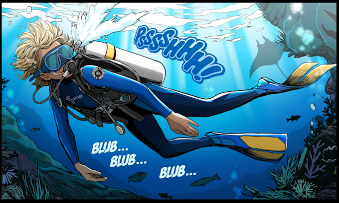 illustrate amazing comic book art from your script