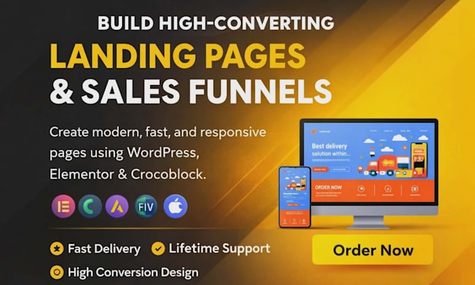 create wordpress landing page or sales funnel for lead generation cartflow pro