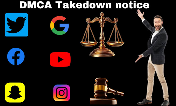 send dmca takedown notice to google,youtube,shopify,etsy,twitter,reddit,facebook