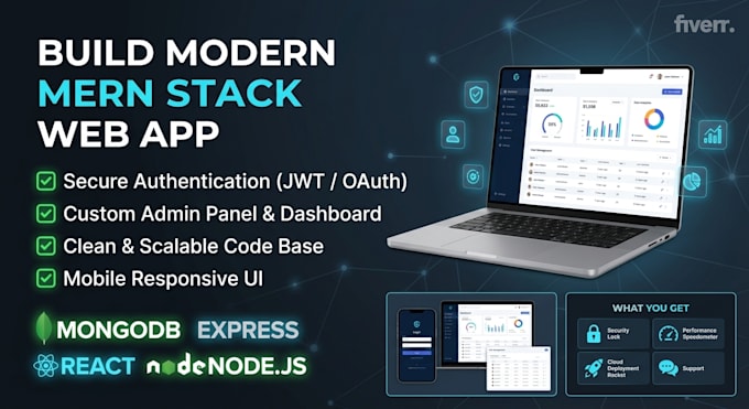 build a full stack mern web app with authentication and admin panel