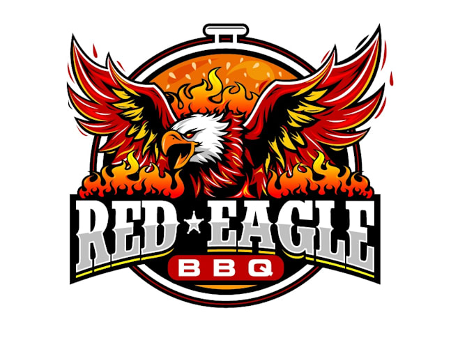 design specially red eagle logo