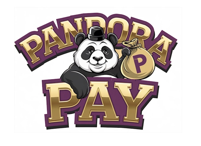 design unique panda mascot logo