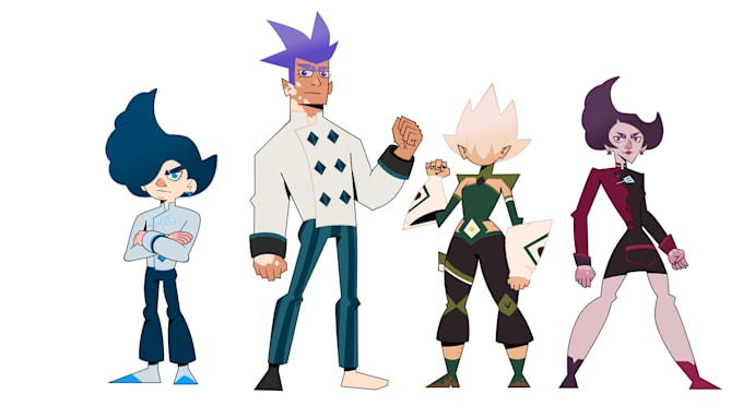 cartoon character vectorization for moho animation