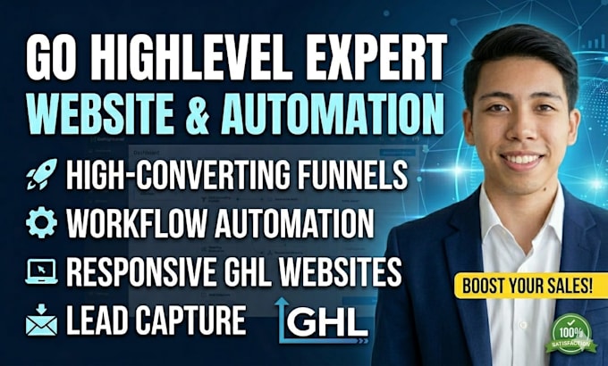 design a high converting gohighlevel website and ghl automation