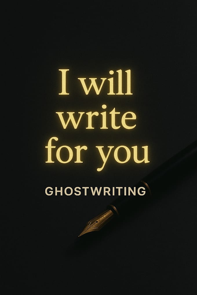 ghostwrite engaging original content for your book or blog