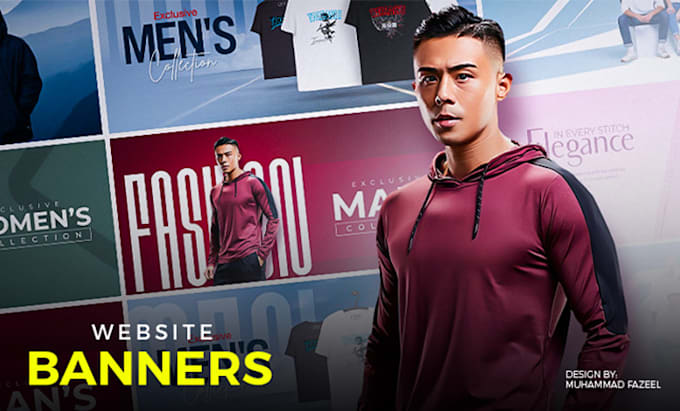 design creative website banner ads for your store